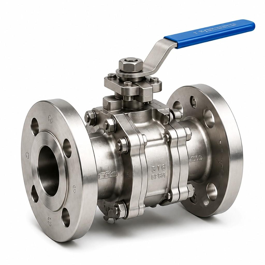 Industrial ball valve